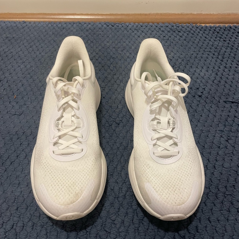 Lululemon All-White Lightweight Running Sneakers